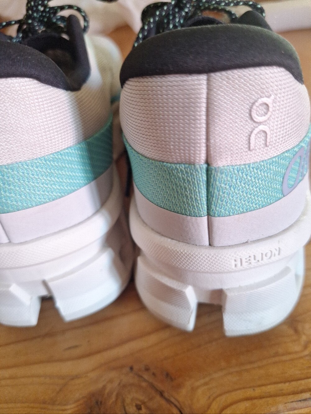 On Running Cloud Monster Women's Athletic Shoes in White & Blue - Picture 7 of 7